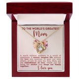 World's Greatest Mom - Forever Love Heart Necklace