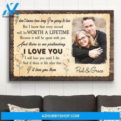 Worth A Lifetime - Personalized Custom Photo Canvas