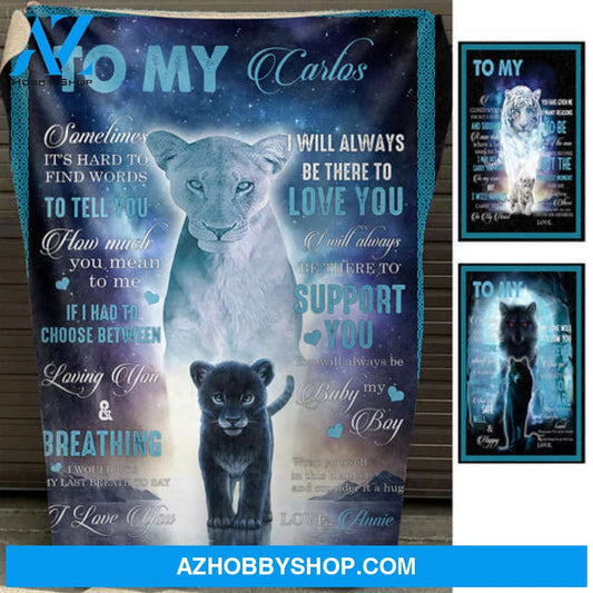Wrap Yourself In This Blanket - Personalized Blanket - Gift For Son