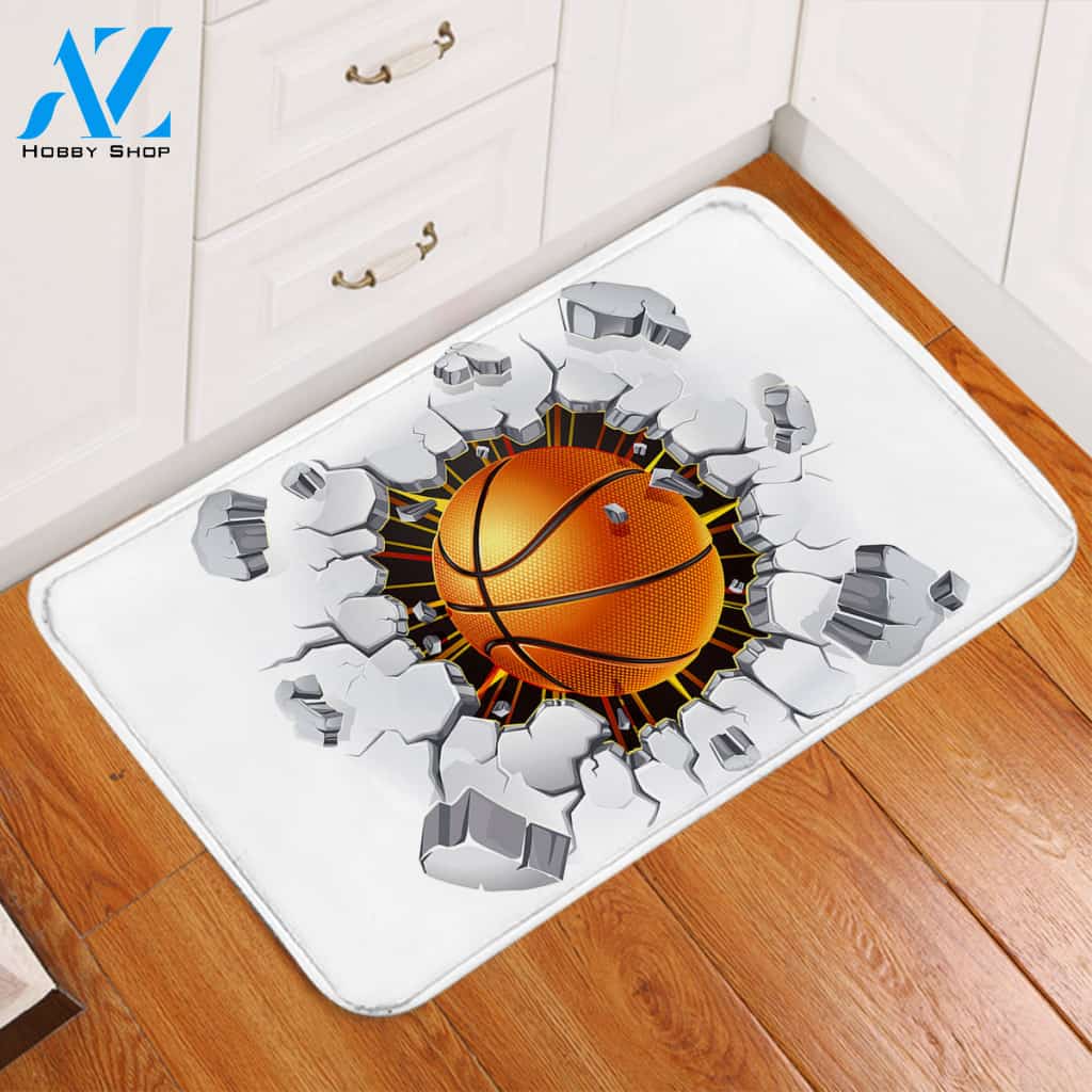 Wrecker Basketball Door Mat