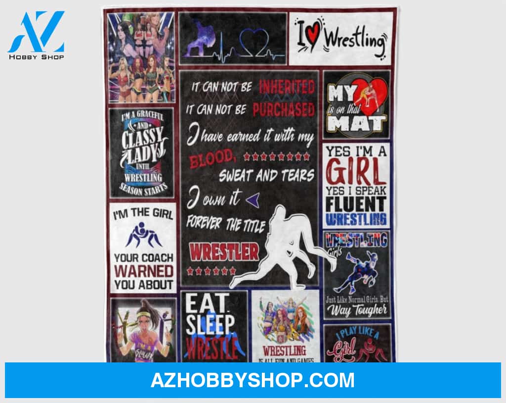 Wrestling Blankets Eat Sleep Wrestle Repeat Fleece Blanket Home Decor Bedding Couch Sofa Soft And Comfy Cozy Wrestling Lovers Gift