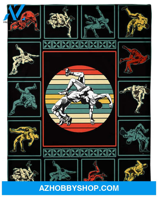 Wrestling Fleece Blanket 