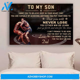 G- Wrestling Poster - Dad to son - never lose vs3