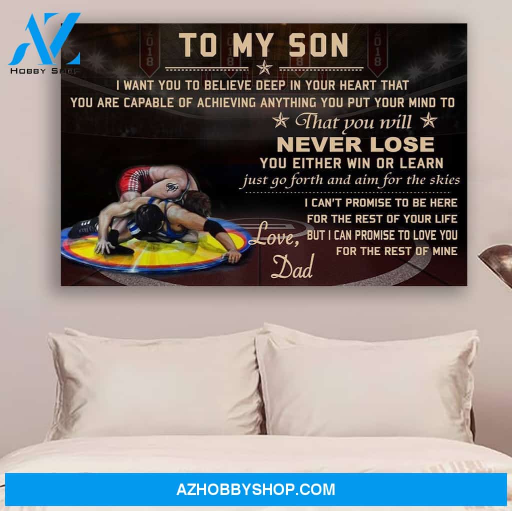 G-Wrestling Poster - Dad to son - never lose vs6