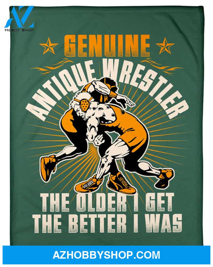 Wrestling Wrestler Genuine Fleece Blanket Home Decor Bedding Couch Sofa Soft And Comfy Cozy Wrestling Lovers Gift, Gift For Friend Family