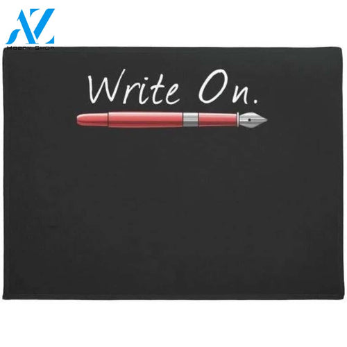 Write On Writing For Writers Doormat Welcome Mat House Warming Gift Home Decor Funny Doormat Gift Idea