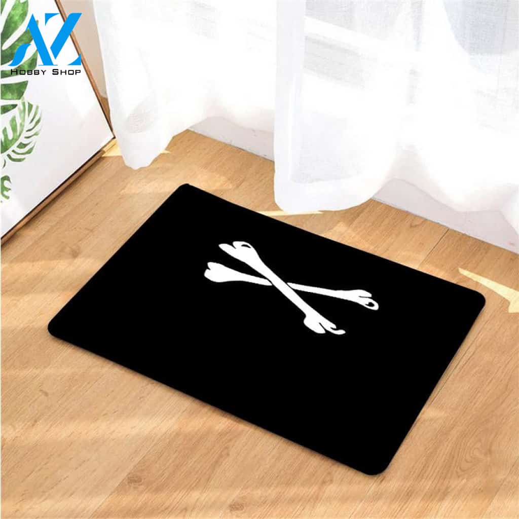 wtaps bones icon white doormats