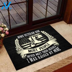  WWII Veteran Son Most People Never Meet Their Heroes Door Mats