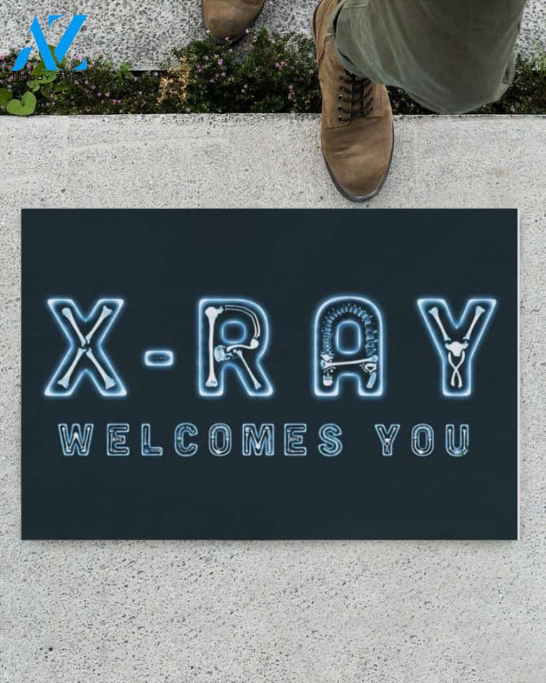 X-ray Welcomes You Radiology Doormat | Welcome Mat | House Warming Gift