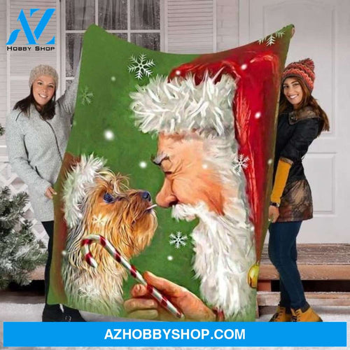 Xmas Fleece Blanket Yorkie Dog Fleece Blanket - Fleece Blanket Christmas Gift Ideas