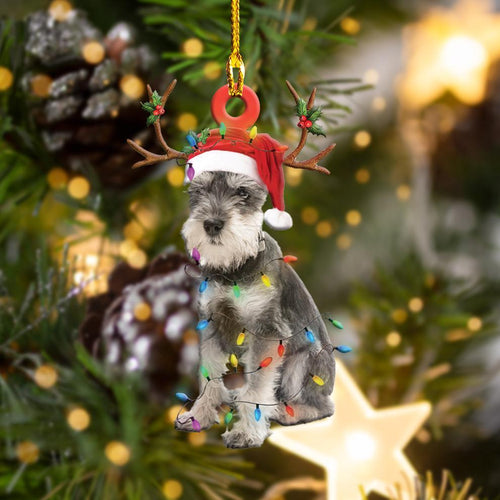 Godmerch- Ornament- Schnauzer2 Christmas Shape Ornament, Happy Christmas Ornament, Car Ornament