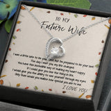 Gift For Future Wife I Love You Forever Love Necklace With MC
