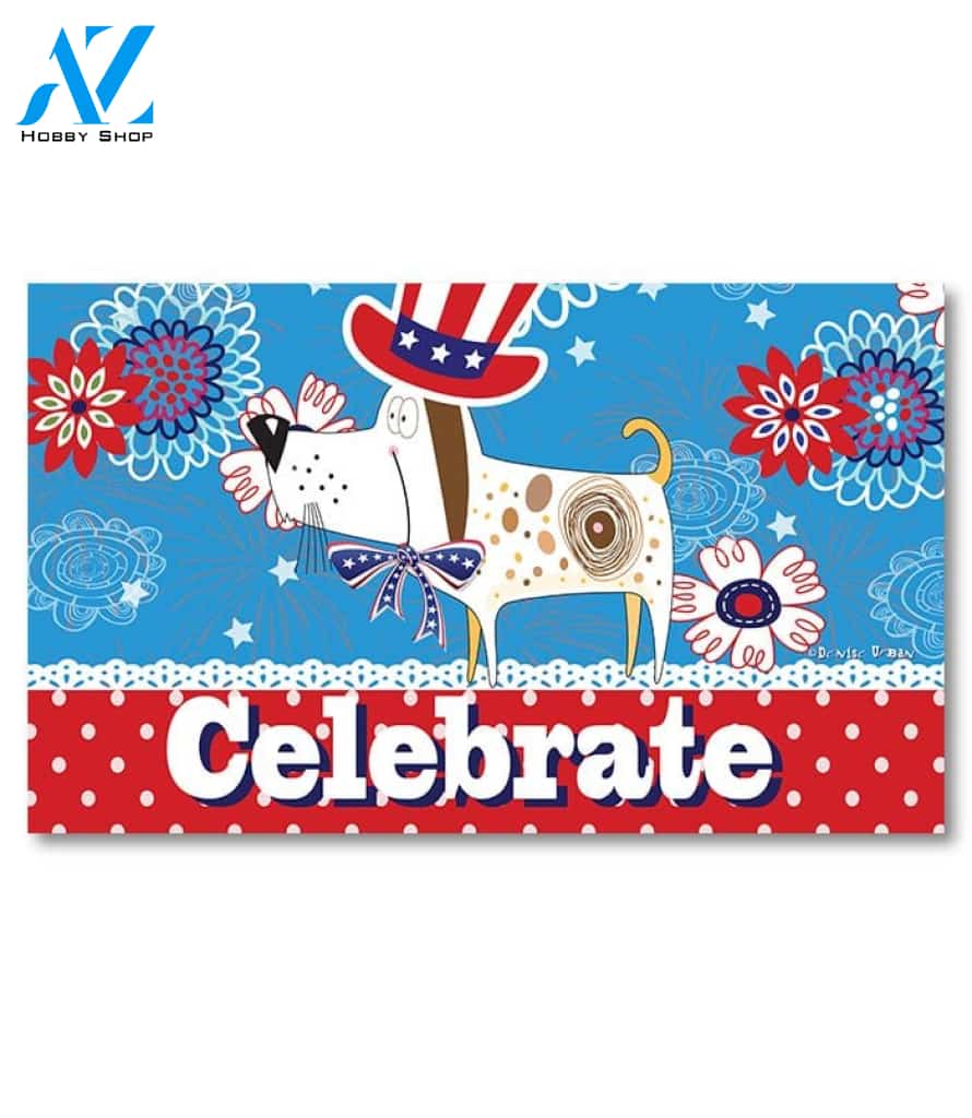 Yankee Doodle Doggie Doormat - 18" x 30"