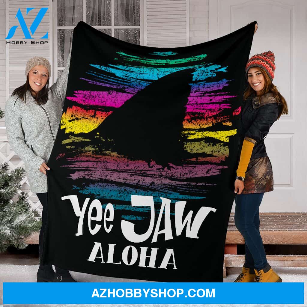 Yee Jaw Aloha Fleece Blanket