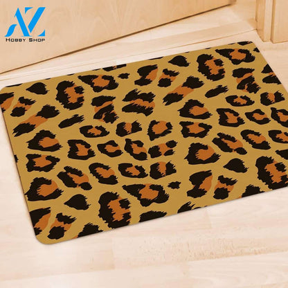Yellow Cheetah Door Mat