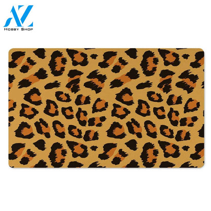 Yellow Cheetah Door Mat