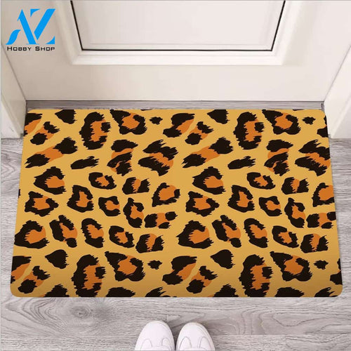 Yellow Cheetah Door Mat