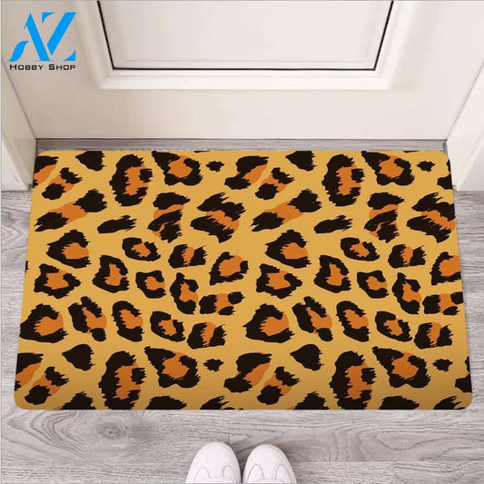 Yellow Cheetah Door Mat