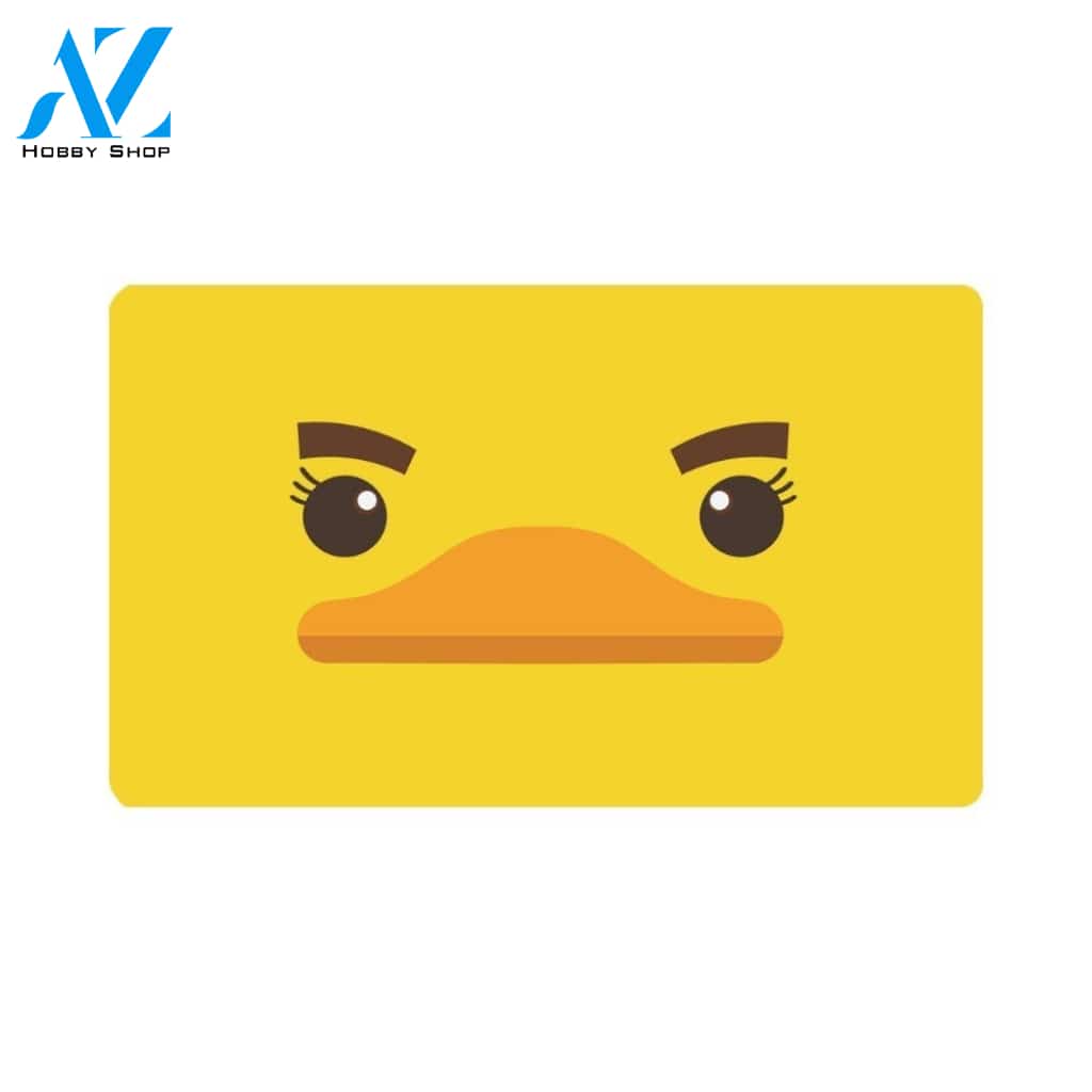 Yellow Duck Face Funny Animal Doormat Welcome Mat House Warming Gift Home Decor Funny Doormat Gift Idea