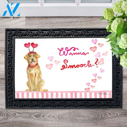 Yellow Lab Wanna Smooch Doormat - 18" x 30"
