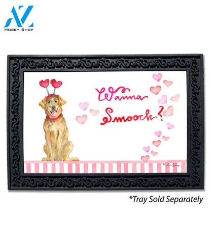 Yellow Lab Wanna Smooch Doormat - 18" x 30"