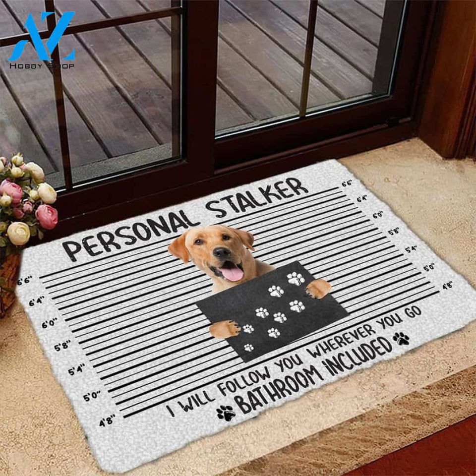 Yellow Labrador Retriever Personal Stalker Doormat