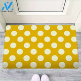 Yellow Polka Dot Door Mat