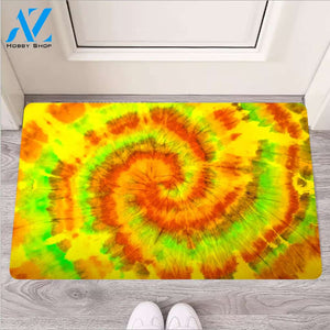 Yellow Tie Dye Door Mat