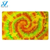 Yellow Tie Dye Door Mat