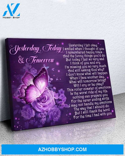 Yesterday Today Tomorrow Roses Butterfly Brunfelsia Shrubs Best For Who Love Flowers To Decorate Home Poster Canvas