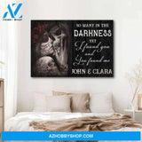 Yet I found you and you found me skull couple - Personalized canvas