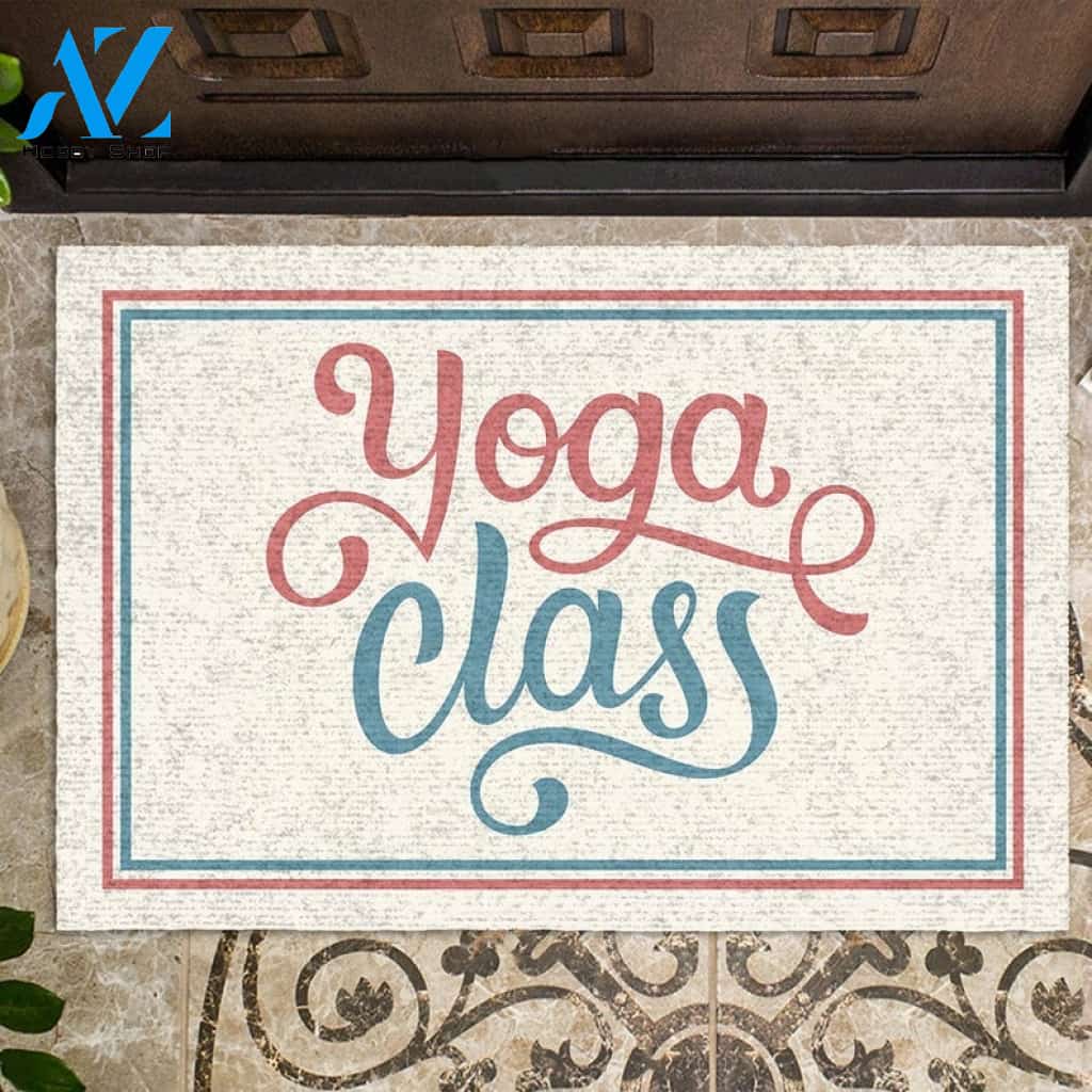 Yoga Class, Yoga Gift Doormat Welcome Mat House Warming Gift Home Decor Funny Doormat Gift Idea