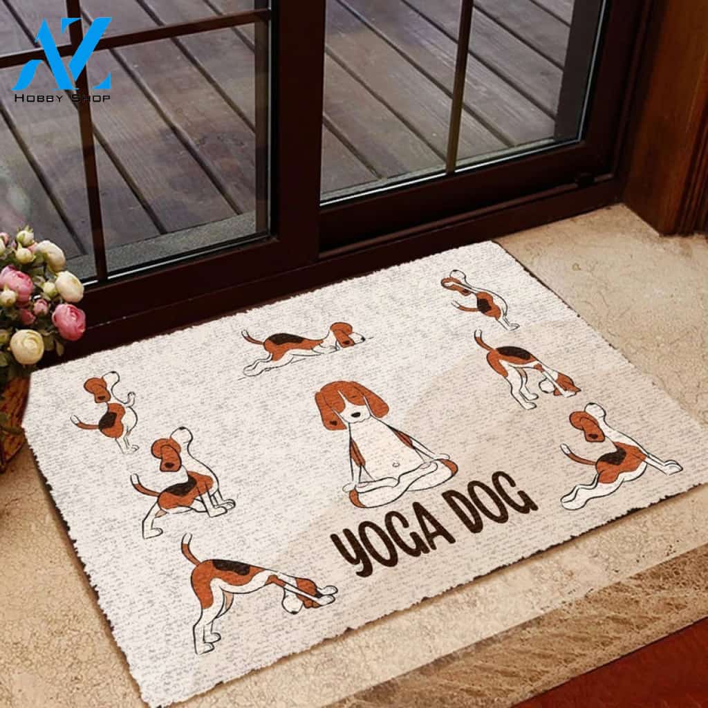 Yoga Dog Doormat Welcome Mat House Warming Gift Home Decor Gift For Dog Lovers Funny Doormat Gift Idea