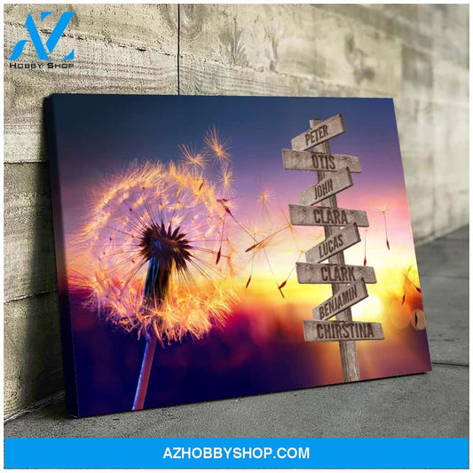 Yoga family multi names - Canvas