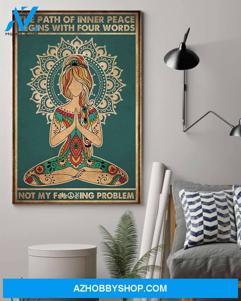 Yoga Karma Girl Funny Yoga Canvas And Poster, Wall Decor Visual Art