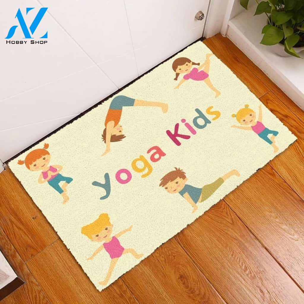 Yoga Kid Funny Doormat Welcome Mat House Warming Gift Home Decor Funny Doormat Gift Idea