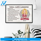 Yoga Life Lessons - Personalized Poster/Canvas - Christmas Gift For Yoga Lovers
