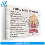 Yoga Life Lessons - Personalized Poster/Canvas - Christmas Gift For Yoga Lovers