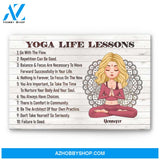 Yoga Life Lessons - Personalized Poster/Canvas - Christmas Gift For Yoga Lovers