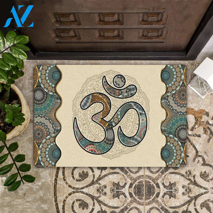 Yoga Mandala Pattern All Over Printing Doormat