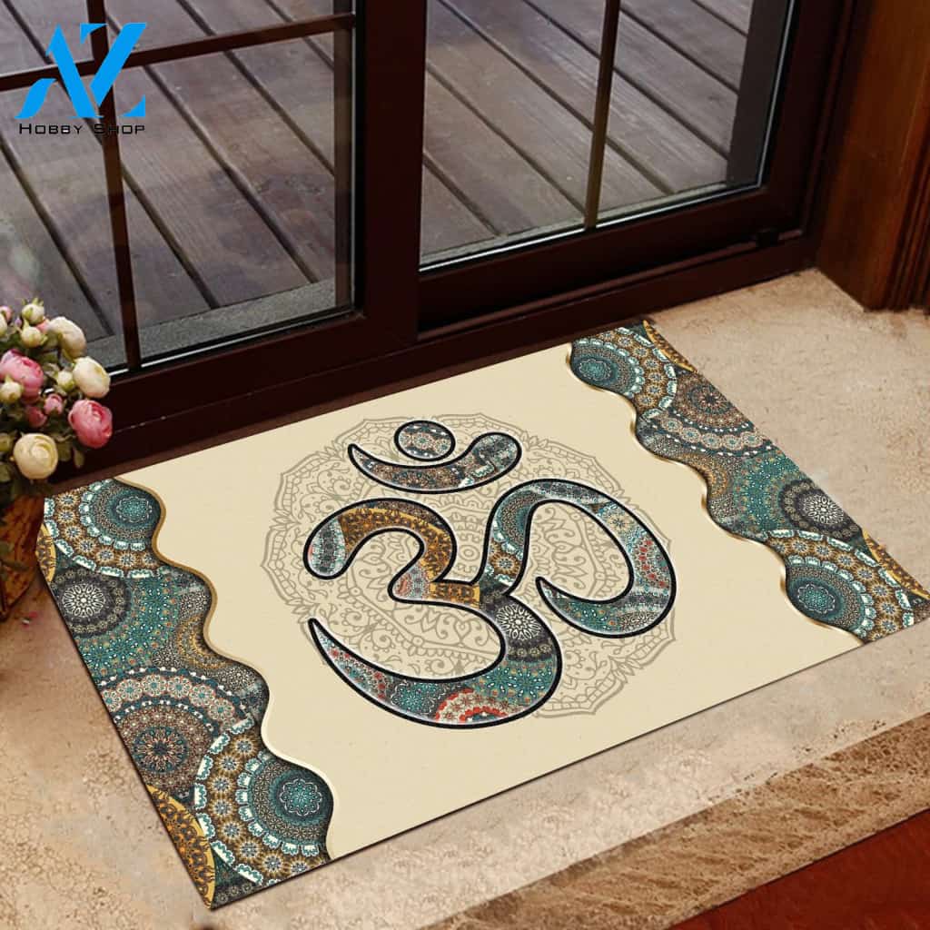 Yoga Mandala Pattern All Over Printing Doormat