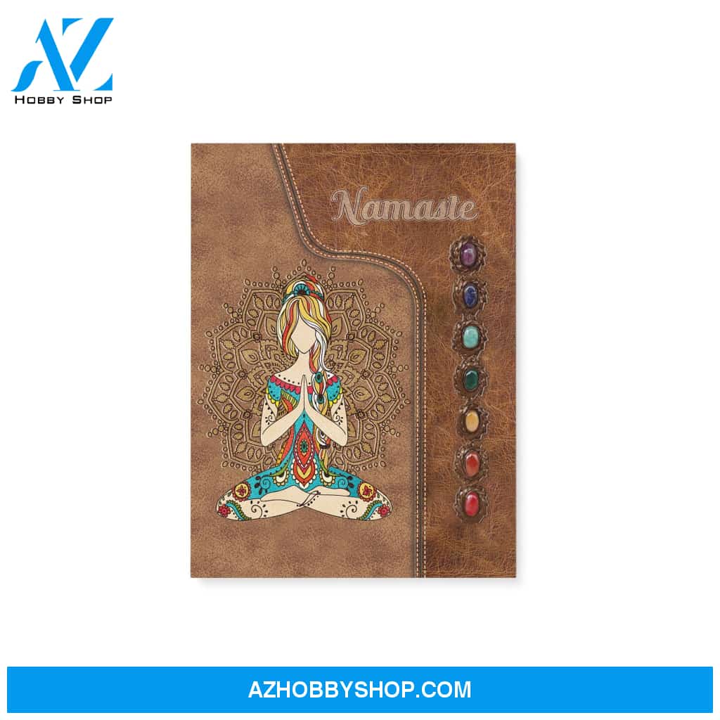 Yoga namaste - Matte Canvas (1.25"), gift for yoga lover, gift for yogi, meditate canvas