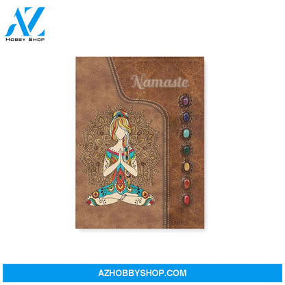 Yoga namaste - Matte Canvas (1.25"), gift for yoga lover, gift for yogi, meditate canvas