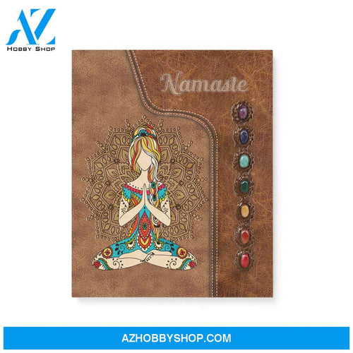 Yoga namaste - Matte Canvas (1.25"), gift for yoga lover, gift for yogi, meditate canvas