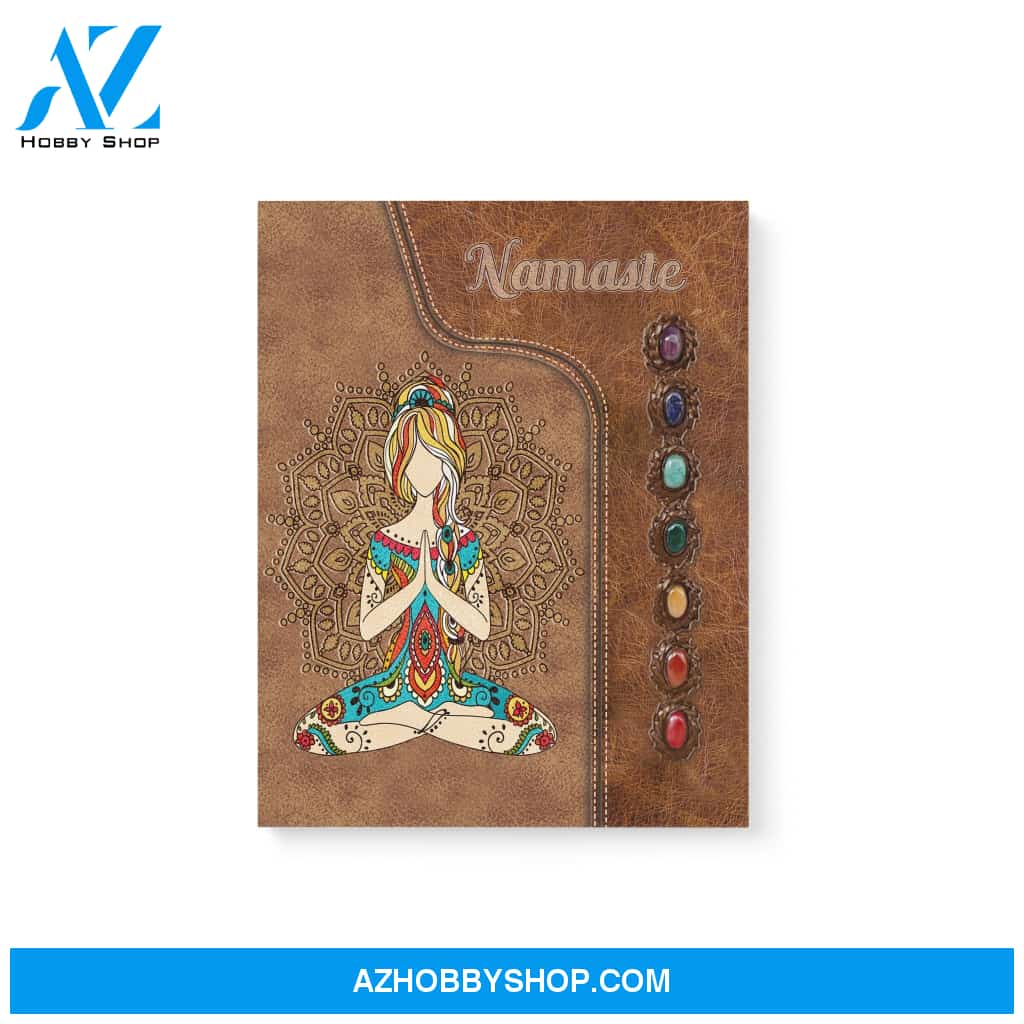 Yoga namaste - Matte Canvas (1.25"), gift for yoga lover, gift for yogi, meditate canvas