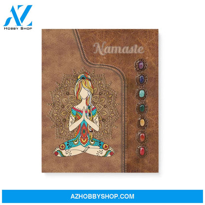 Yoga namaste - Matte Canvas (1.25"), gift for yoga lover, gift for yogi, meditate canvas