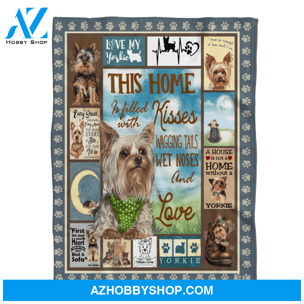 Yorkie Blanket, A House Is Not A Home Without A Yorkie Blanket Gift for Dog Lovers