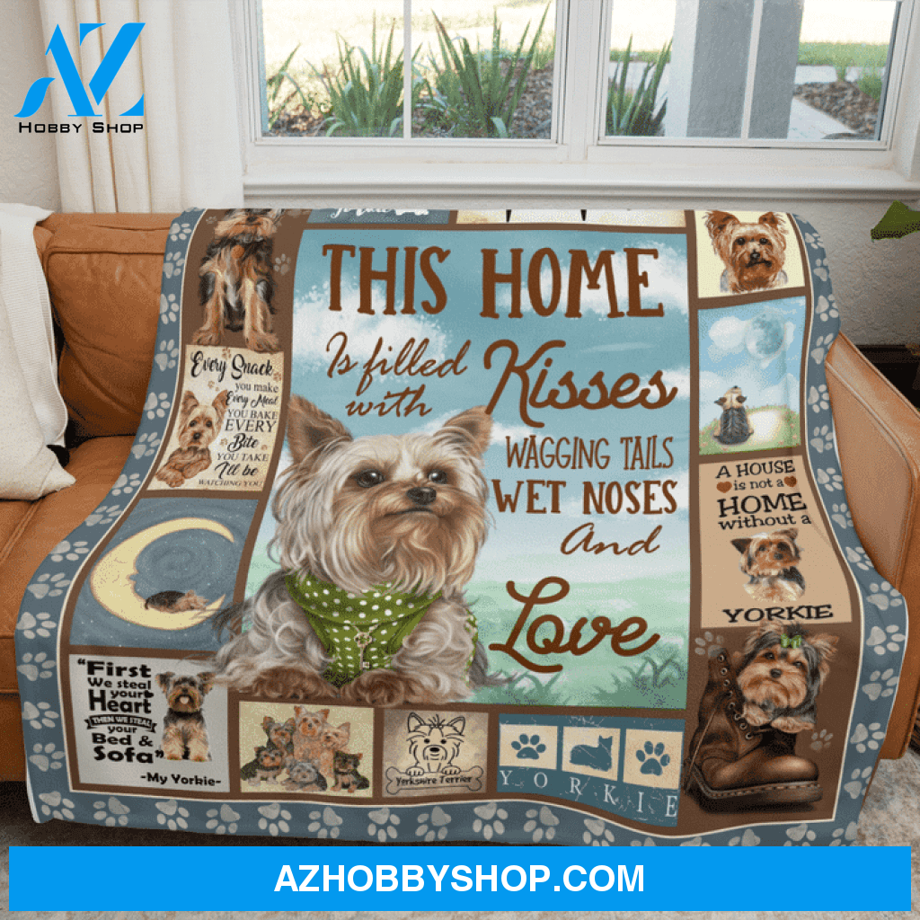 Yorkie Blanket, A House Is Not A Home Without A Yorkie Blanket Gift for Dog Lovers