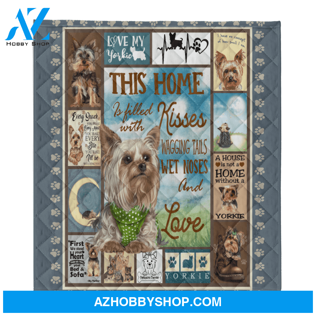 Yorkie Blanket, A House Is Not A Home Without A Yorkie Blanket Gift for Dog Lovers