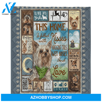 Yorkie Blanket, A House Is Not A Home Without A Yorkie Blanket Gift for Dog Lovers